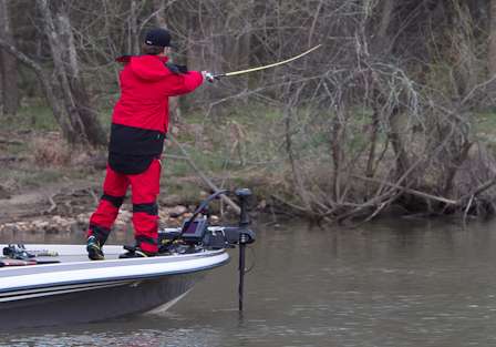 Shryock's second spot was way up the Catawba River channel.