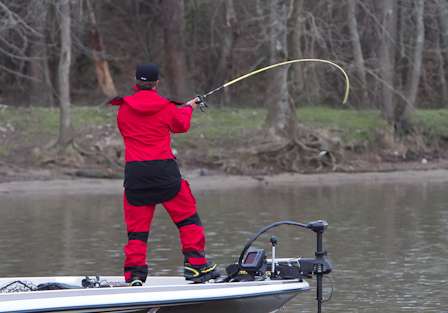 The lipless crank does not produce any fish at this spot.