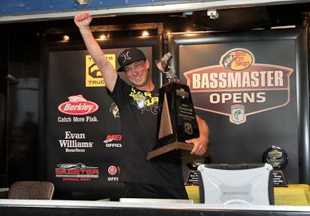 Shryock went from unknown among bass fishing circles to Open champion and the third Classic qualifier for 2012.