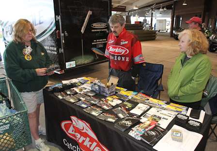 Berkley shows off new products at the Day Three weigh-in.