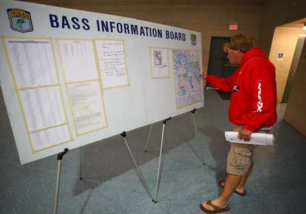 Horton takes a look at a map displaying the off-limits areas. 