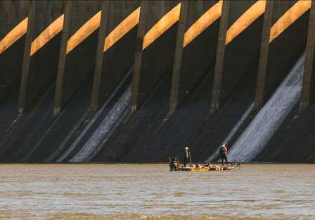 Greg Vinson was also fishing close to Wilson Dam. 