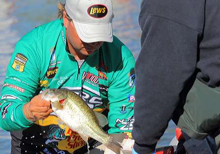 Hometown angler Timmy Horton was off his game.