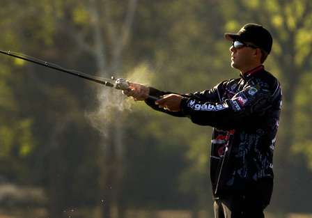 Aaron Martens started Day Two of the Alabama Charge in 27th place with 16 pounds, 13 ounces. 