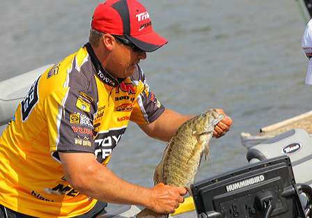 Terry Scroggins had a 20-15 bag he caught early that lifted him to fifth.