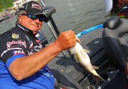 Denny Brauer had a strong come back on Day Three to stand in fourth.