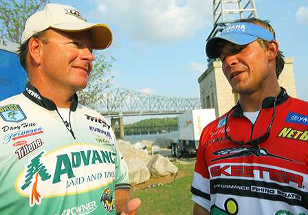 Day Three leader Davy Hite and second-place Keith Poche talk about the difficult day of fishing.