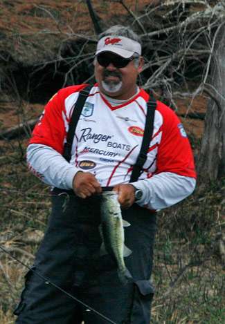 After losing a few good fish on Day One, Thliveros added this 3-pounder to the livewell.