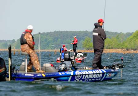 Todd Faircloth and Jason Williamson were fishing close together on Day Two.