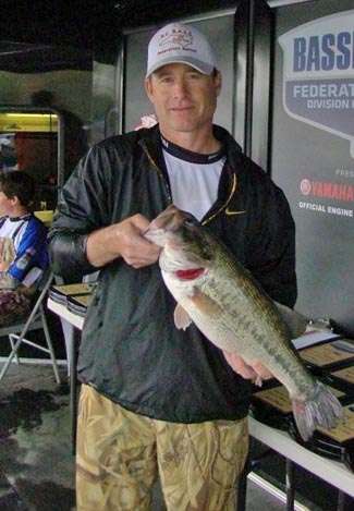 Brian Anderson helped his North Carolina team win the Southern Divisional with this 6-12 largemouth, the big fish of Day Three.