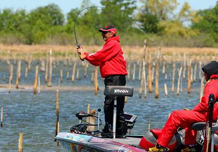 Paul Elias started Day Three in 18th place with 31 pounds, 4 ounces.  
