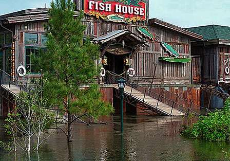 <p>
	The Fish House at Bass Pro Shops, Branson's top-rated restaurant, sits inaccessible by foot. <span style=