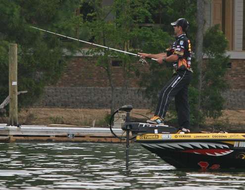 <p>
	Long casts and quick erratic action were keys to catching fish early on Day Three.</p>
