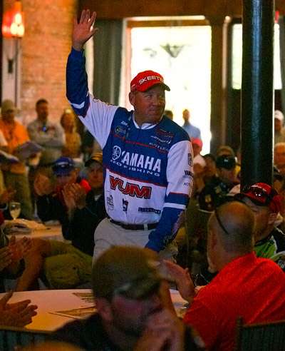 Alton Jones is recognized as the current Toyota Tundra Bassmaster Angler of the Year leader.