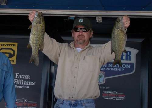 <p>
	Wyoming's Tory Thomas brought in a 10-11 bag on Day Two.</p>
