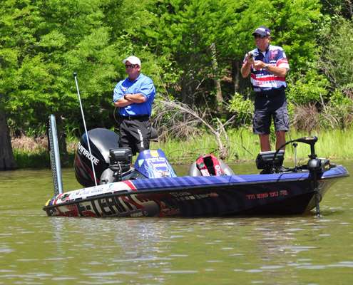 <p>
	Walker switched between buzzbaits and walking baits in hopes of getting a reaction strike.</p>
