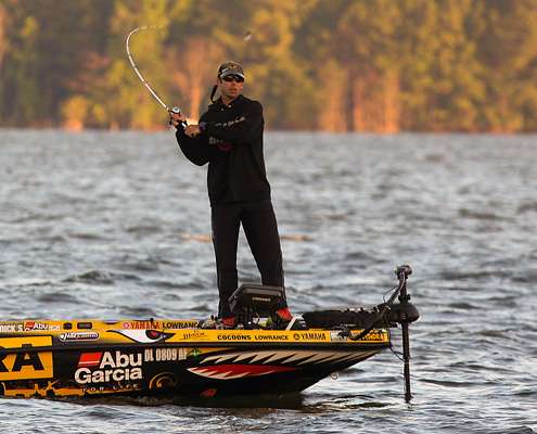 <p>
	Iaconelli was using a variety of baits.</p>
