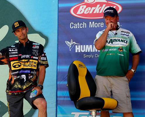<p>
	Iaconelli and Hite react as Casey Ashley pulls his fish from the live well.</p>
