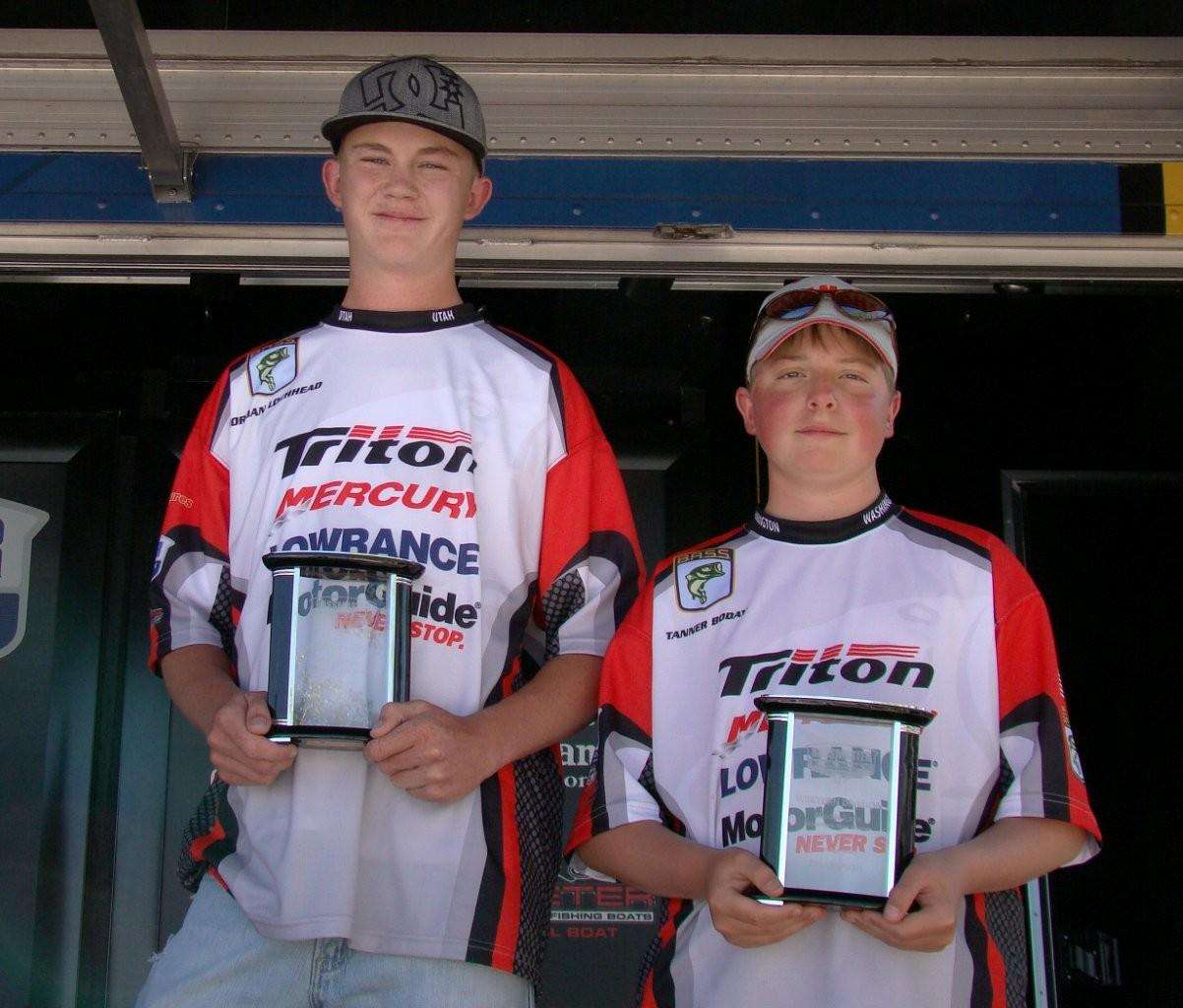<p>
	Jordan Lochhead (left) of Utah and Tanner Boday of Washington won the Juniors competition.</p>
