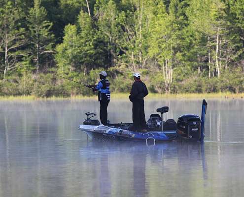 <p>
	Ish Monroe did less running than most the anglers on Saturday.</p>
