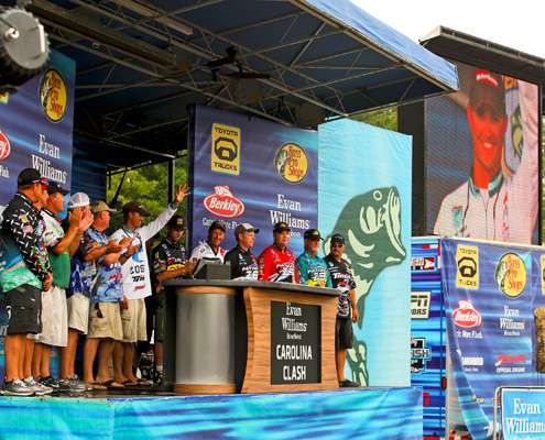 <p>
	The Top 12 going into Day Four on Lake Murray.</p>
