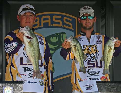 <p>
	The team of Travis Laurent and Douglas McClung from LSU 8 pounds, 2 ounces on Day Two.</p>
