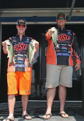 <p>
	Travis Snyder and Chuck Major from Oklahoma State brought in 7 pounds, 6 ounces on Day Two.</p>
