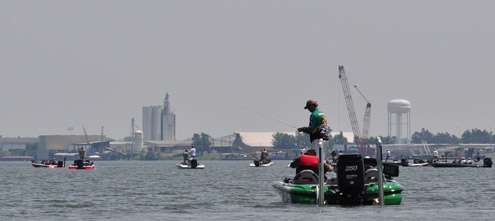 <p>
	Tim Horton fished adjacent to Kevin VanDam and his army of followers today.</p>
