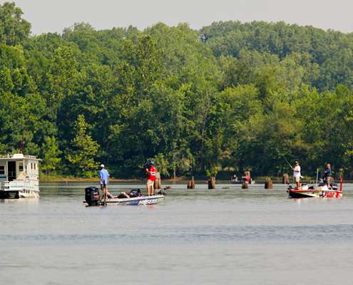 <p>
	Matt Reed and Cliff Pace were fishing in the back of Pine Bluff Harbor. </p>
