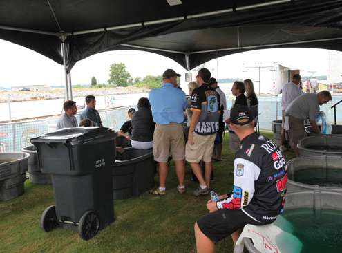 <p>
	Bradley Roy was the first angler to check in on Day Two of the Dixie Duel.</p>
