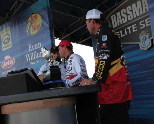 <p>
	Edwin Evers and Kevin VanDam battle it out for the Toyota Tundra Bassmaster Angler of the Year award.</p>
