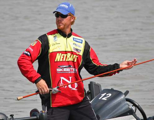 <p>
	Greg Vinson uses the extra time to store his rods after Day Four on the Arkansas River.</p>
