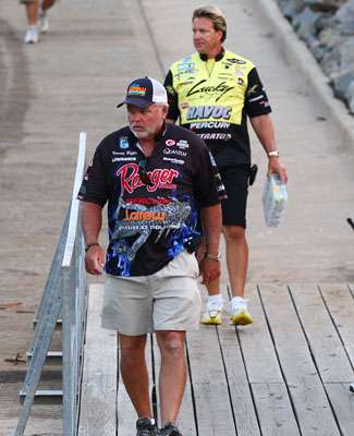 <p>
	Skeet Reese and Tommy Biffle both hope for a better Day Two on the Arkansas River.</p>
