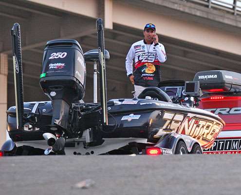 <p>
	Edwin Evers is one of only a few Toyota Tundra Bassmaster Angler of the Year contenders who made the cut on the Arkansas River. </p>
