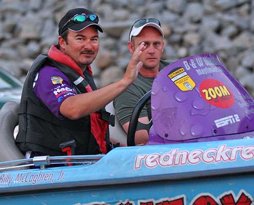 <p>
	Arkansas native Billy McCaghren comes into Day Three in third place, but 10 pounds behind leader Denny Brauer.</p>
