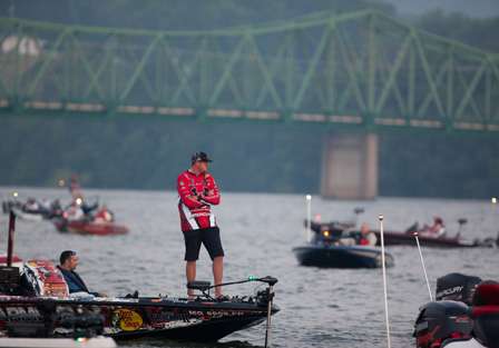 <p>
	Anglers wait to fish in great weather. Highs in the 80s and sunny. </p>
