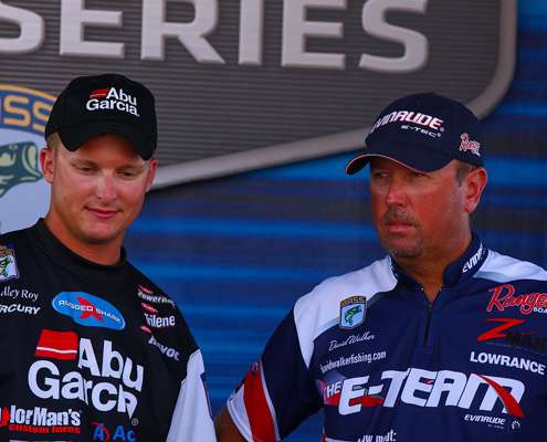 Bradley Roy and David Walker share the stage on the final day of the 2011 Dixie Duel.
