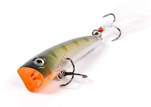 <p>
	<strong>Rapala: X-Rap Pop</strong><br />
	Like the X-Rap Prop, the X-Rap Pop has X-Rap graphics, feathered VMC treble. But, the Pop has a triangular face that shoves the botom lip downward when retrieved making enticing chugging sounds when worked.</p>
