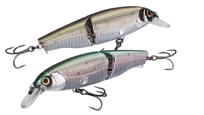 <p>
	<strong>Yo-Zuri: Sashimi Jointed FW</strong></p>
<p>
	This popular bait is adding three new metallic finish colors to its lineup. The joint mechanism offers a natural fish swimming action.</p>
