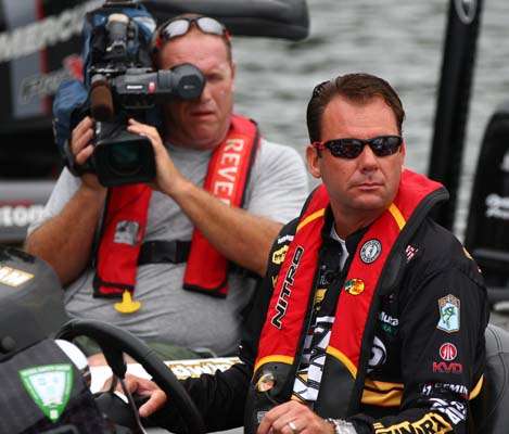 <p>
	Kevin VanDam looks all business as he tries for more postseason success.</p>
