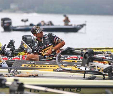 <p>
	Mike Iaconelli, who's currently tied with Skeet Reese for eighth place, is hoping for a better Day Two.</p>
