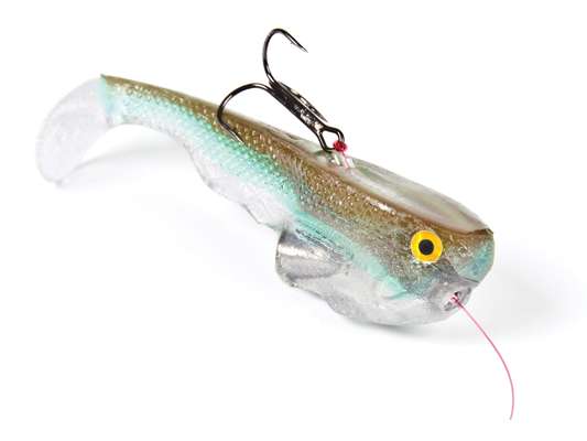 <p>
	<strong>Optimum: Top of the Line Swimbait</strong></p>
<p>
	Take your pick between running the line through the belly (for a conventional hook position) or up through the back (to keep the hooks out of harmâs way in vegetation or other heavy cover).</p>

