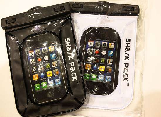 <p>
	<strong>Shark Pack </strong></p>
<p>
	Shark Pack is looking out for your electronics while you're on the water. The case is water resistant and allows manipulation of the device even when encased.</p>
