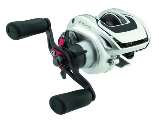 <p>
	<strong>Daiwa: T3</strong></p>
<p>
	The T3 baitcasting reel has a T-Wing levelwind system that reduces line friction and increases casting length. A three-position switch allows anglers to shift between "All-Around," "Maxbrake" and "Longcast" modes and choose between 6.3:1 and 7.1:1 gear ratios.</p>
