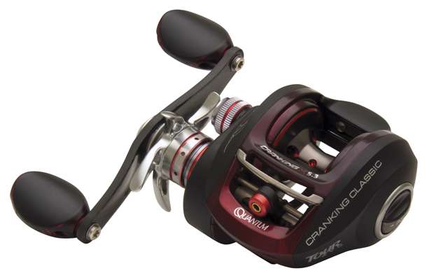<p>
	<strong>Quantum: KVD Cranking Classic</strong></p>
<p>
	Want the reel that KVD cranks with? Here it is, the KVD Cranking Classic. This reel has some fat trimmed to facilitate all-day cranking in a low, 5.3:1 ratio. This Classic also has 11 stainless-steel ball bearings and a ceramic drag system.</p>
