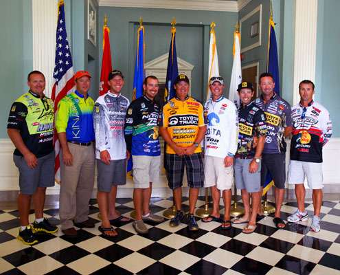 <p>
	 </p>
<p>
	The nine anglers visiting the VA Hospital in Montgomery posed for a picture together.</p>
