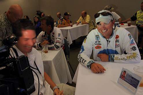 <p>
	 </p>
<p>
	Casey Ashley had plenty of interviews to complete after winning the first leg of the Toyota Trucks All-Star Week competition.</p>
