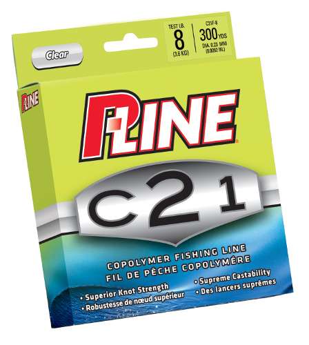 <p>
	<strong>P-Line: C21</strong></p>
<p>
	Ranging from 4- to 30-pound tests, P-Line's new C21 copolymer bridges the gap between their CX-Premium and CXX-Xtra Strong at an affordable price. The MSRP will be $4.99 to $5.99.</p>

