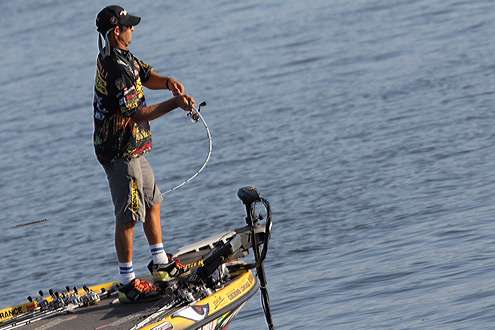 <p>
	 </p>
<p>
	After catching most of his fish close to the downtown area two years ago, Iaconelli gave it a chance again on Friday.</p>
