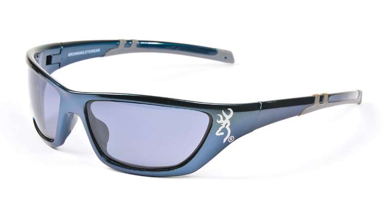 <p>
	<strong>Browning: Alpha Max</strong></p>
<p>
	Long-known for high-quality firearms and fishing gear, Browningâs eyewear lineup has a new addition worthy of the companyâs âBuckmarkâ logo. The Alpha Max is made with lightweight nylon-injected frames, the same as those found on many high-dollar shades, giving the glasses flexibility to fit many head shapes without sacrificing durability. The polarized lenses (named 1.5 Tryacetate lenses) are made with an impact-resistant material to withstand the abuse anglers and outdoorsmen often heap on their gear. Each Alpha Max ships with hard and soft cases.</p>
